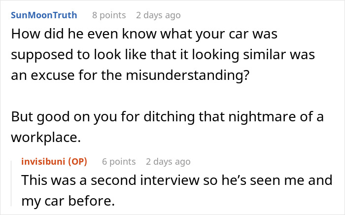 Person Leaves Interview When Manager Demands They Prove It’s Not Their Car In The Handicap Spot