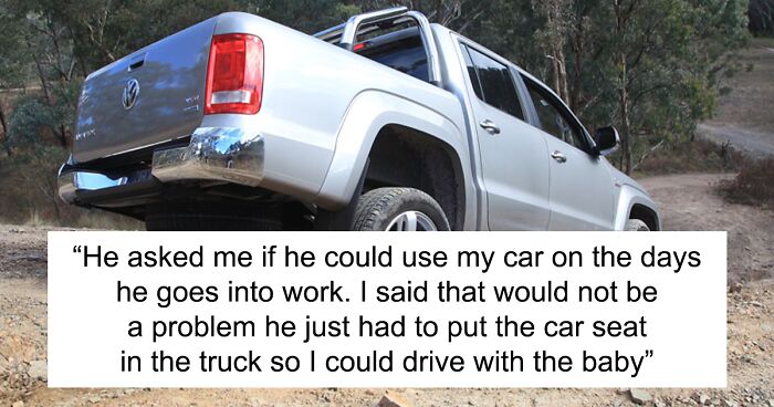 Husband Upset Wife Won’t Give Him Her Car Despite Not Letting Her Drive His Beloved Truck