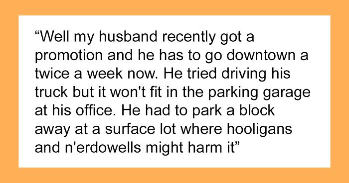 Husband Upset Wife Won’t Give Him Her Car Despite Not Letting Her Drive His Beloved Truck