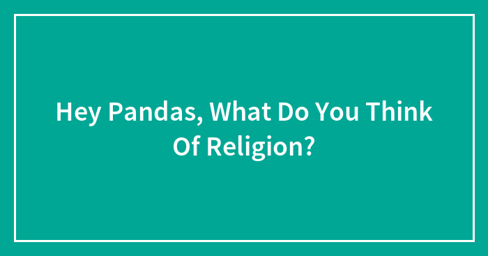 Hey Pandas, What Do You Think Of Religion?