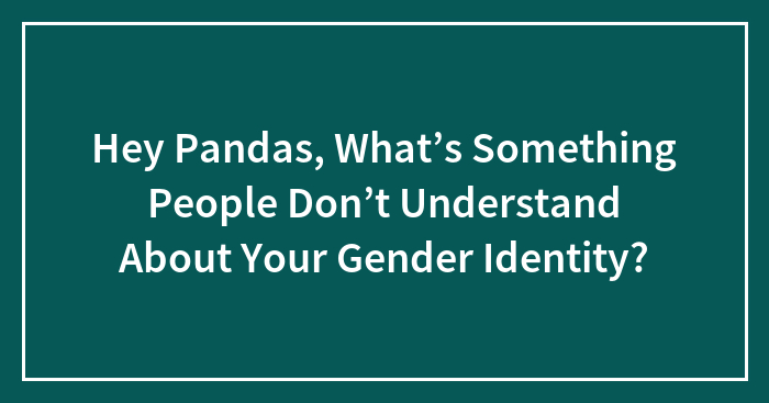 Hey Pandas, What’s Something People Don’t Understand About Your Gender Identity?