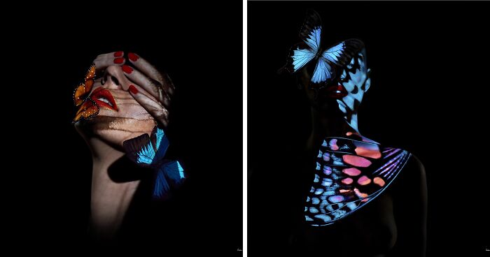 Color In Chrysalis: This Photographer Created A Series Featuring Women And Butterflies