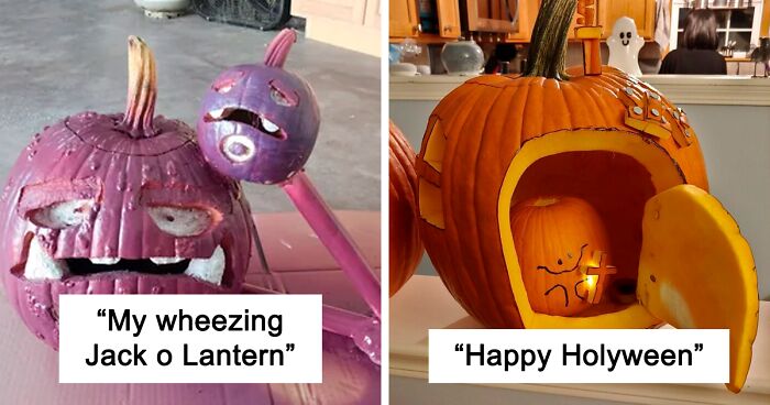 80 Times People Celebrated Halloween By Turning Their Pumpkins Into True Masterpieces (New Pics)