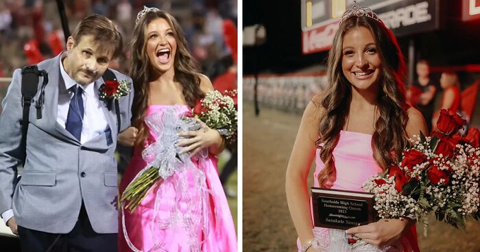 Dad Leaves Everyone In Tears After Escorting Daughter In Homecoming Event Amidst Cancer