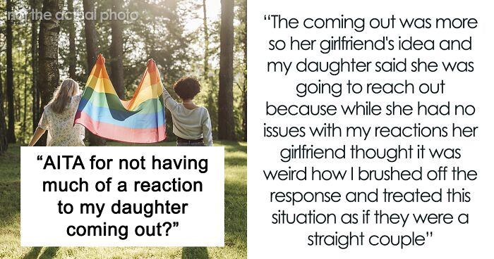 Guy Upsets Wife By Not ‘Reacting Properly’ To Daughter Coming Out