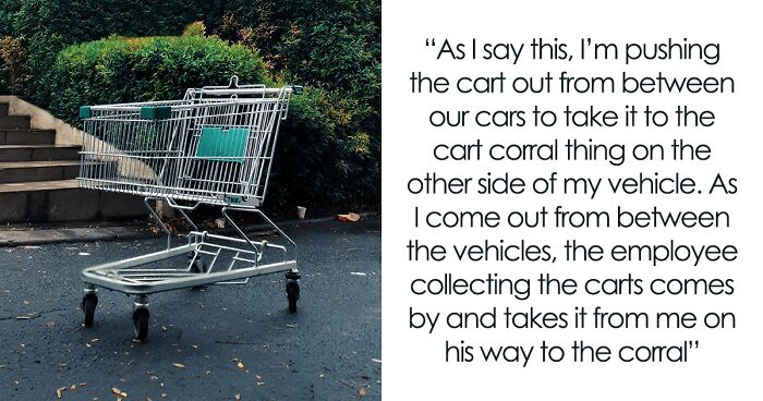 Karens Leave Their Cart In The Middle Of Parking Lot, Get Surprised When Another Shopper Confronts Them