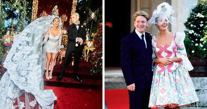 22 Unconventional Celebrity Brides' Wedding Dresses