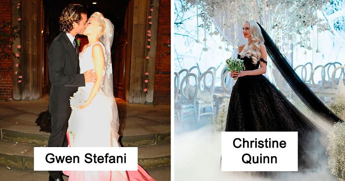 22 A-List Brides Who Ditched The Traditional White Gown For Unconventional Looks