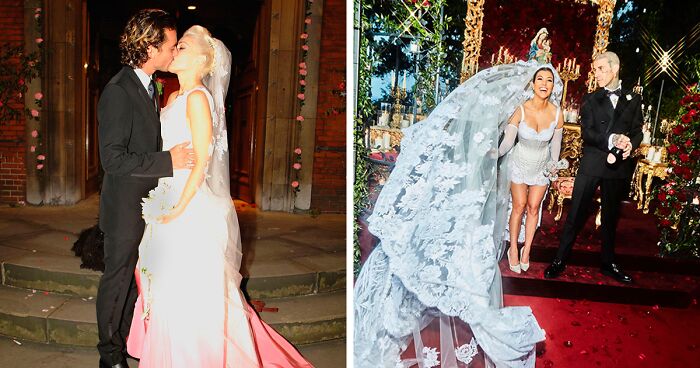 From Black Dresses To Printed Numbers, These 22 Brides Defied Tradition With Unconventional Dresses