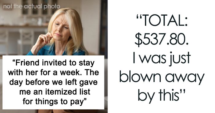 Woman Vents Online After Finding Itemized $537.80 Bill Of Expenses After Visiting Friend’s House