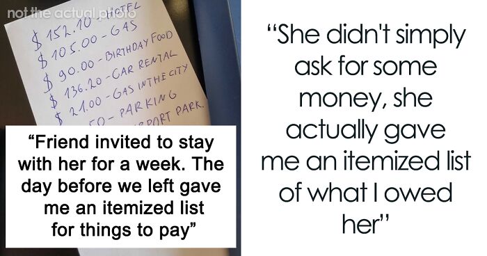 Friend Invites Couple To Stay With Them For A Week, Leaves An Itemized Bill At The End