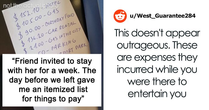 Woman Shocked To Get A List Of Everything She Owes Her Friend After Visiting