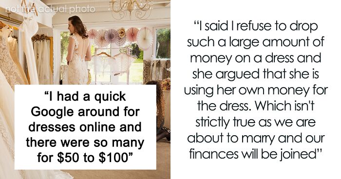 Man Insists Fiancée Must Get A Cheap $50-$100 Dress From Wish, She Finds His Post And Exposes Him