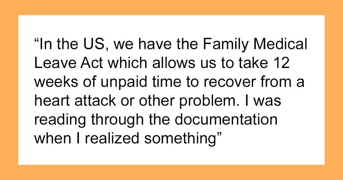 HR Rushes Heart Attack Survivor To Return To Work And Won’t Cover Their Sick Leave