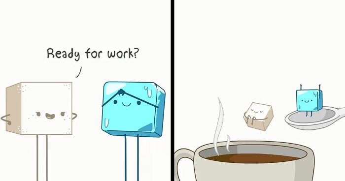 70 New Comics About The Life Of An Ice Cube By This Artist