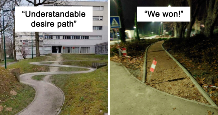 43 Times People Reshaped Their Urban Landscape By Creating 'Desire Paths' (New Pics)