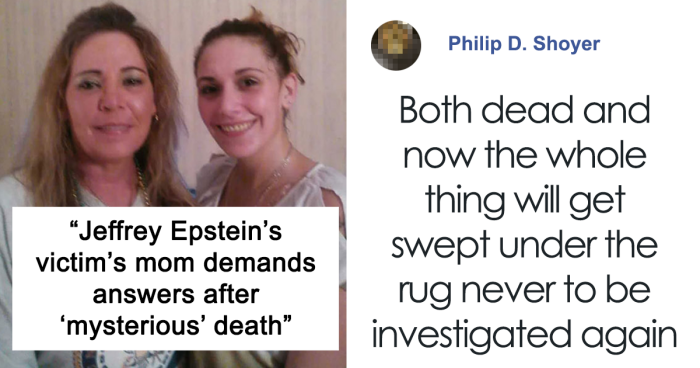 Jeffrey Epstein's Key Victim Suddenly Passes Away, Her Mother Thinks Something Doesn't Add Up