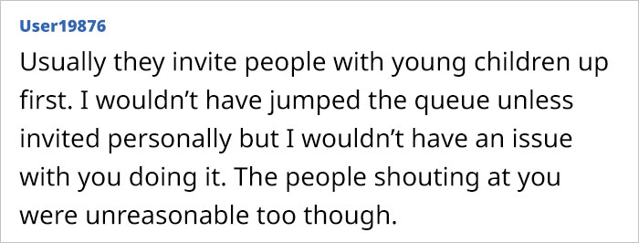 "[Am I Being Unreasonable] To Think That It's OK To Jump The Queue When With An Infant?"