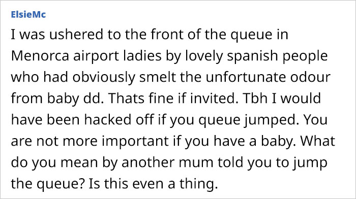 "[Am I Being Unreasonable] To Think That It's OK To Jump The Queue When With An Infant?"