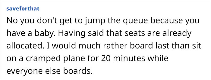 "[Am I Being Unreasonable] To Think That It's OK To Jump The Queue When With An Infant?"