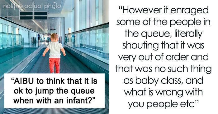 New Mom Skips Ahead Of The Queue In The Airport, Gets Dubbed A Jerk By Other People There