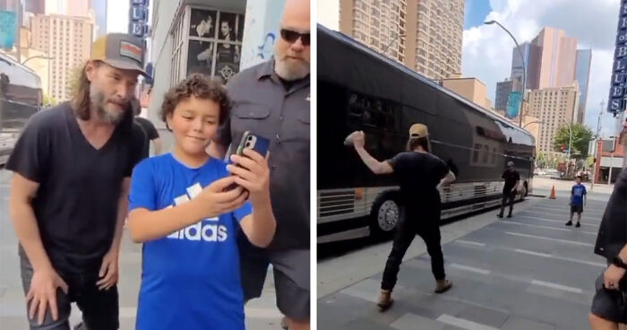 Keanu Reeves Once Again Proves That He’s A Good Guy By Agreeing To Play Catch With 9 Y.O. Fan