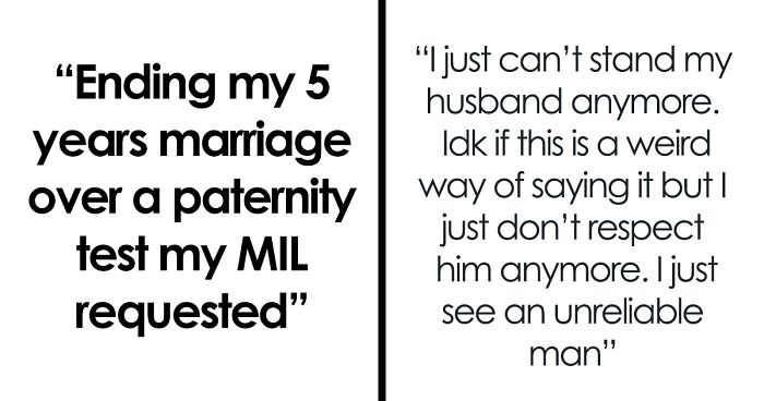 MIL Demands Son Take A Paternity Test, Wife Hands In The Results With Divorce Papers