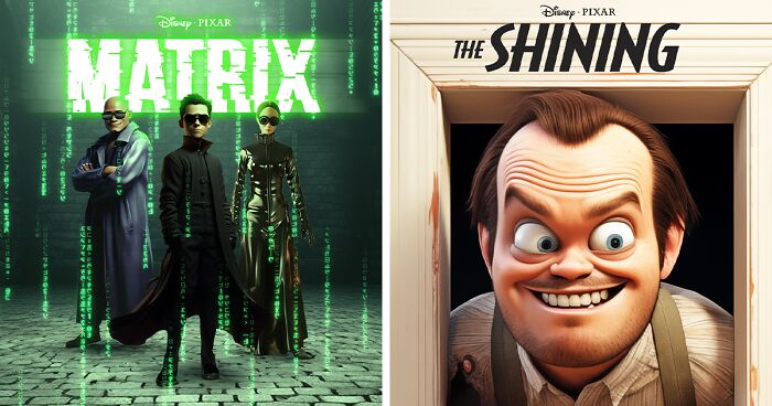 With The Help Of Photoshop And AI, I Reimagined Famous Movies In Disney's Pixar Style (37 Pics)