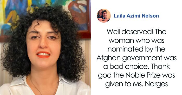 People Celebrate Jailed Iranian Activist, Narges Mohammadi, For Winning Nobel Peace Award