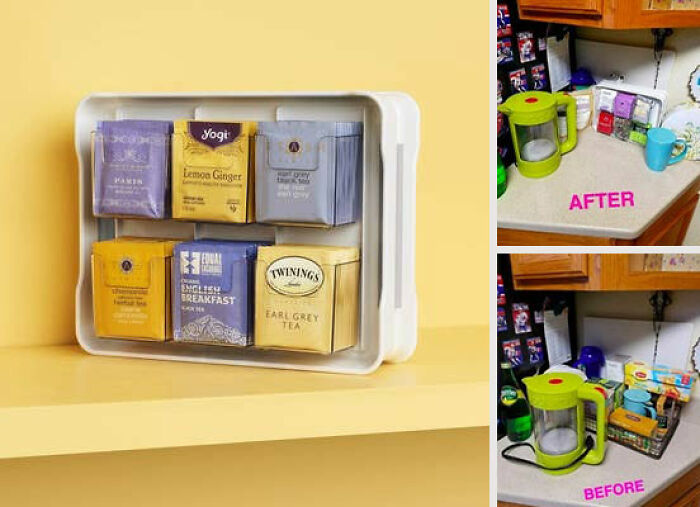 Everyone on  Is Obsessed With This Tea Bag Organizer