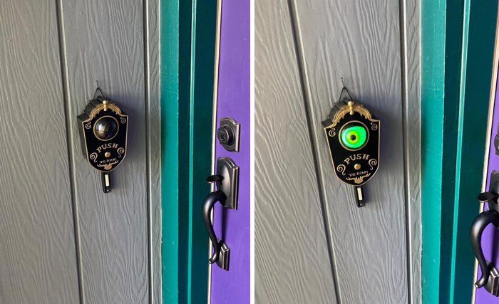 Nobie Vivid Halloween Doorbell Decoration: Give Your Trick-Or-Treaters And Visitors The Fright Of Their Lives With Its Glowing Green Eye And Terrifying Sounds.