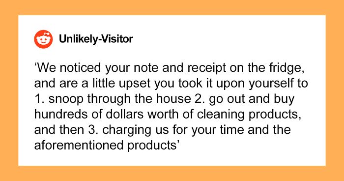 Woman Is Shocked Her MIL Left Her A Bill For Cleaning While She Was Having A Baby