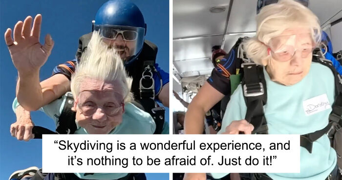 Grandma Defies Age And Breaks The World Skydiving Record At 104 With No Fear