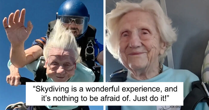 Grandma Defies Age And Breaks The World Skydiving Record At 104 With No Fear