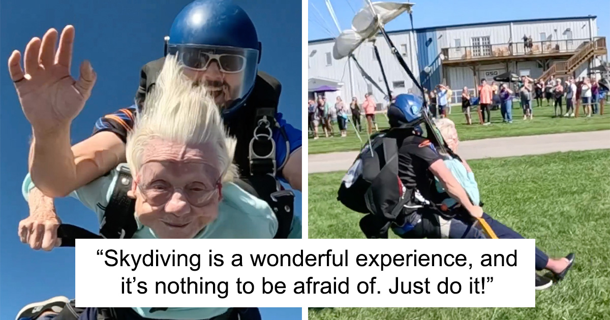 Grandma Defies Age And Breaks The World Skydiving Record At 104 With No ...