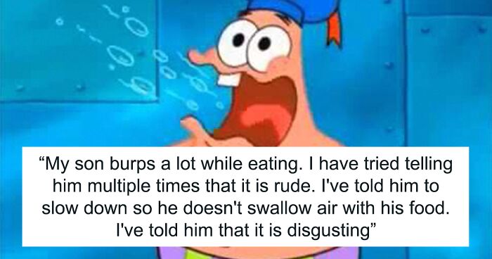 Dad’s In Stitches After Hearing About Son’s Dinner Fail, Remembering His Efforts To Stop His Burps