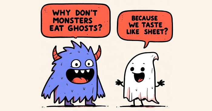 13 Spooky Jokes I Put Into My Halloween Series Of Comics