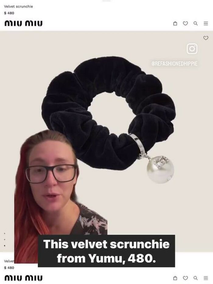 This Velvet Scrunchie From Miu Miu, $480