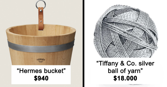 TikToker Ridicules Overpriced Designer Items In Hilarious Take On 'Stupid Rich People Fashion' (71 Pics)