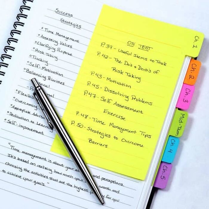 A Pack Of Extra-Large Divider Tabs To Jot Down Notes And Make Your Notebook Organization Something That Everyone Will Be Jealous Of