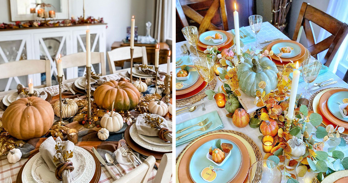 21 Thanksgiving Table Decorations - Thanksgiving Table Decor Ideas