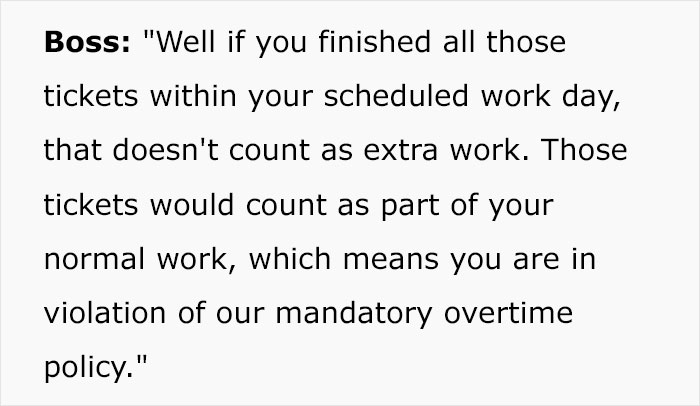 Boss Wants The Most Efficient Employee To Stay Late Like Everyone Else, They Maliciously Comply