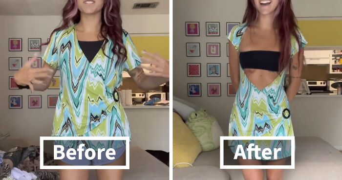 Woman Shows Her Incredible Skill And Creativity By Transforming Thrift Store Clothes (31 Pics)