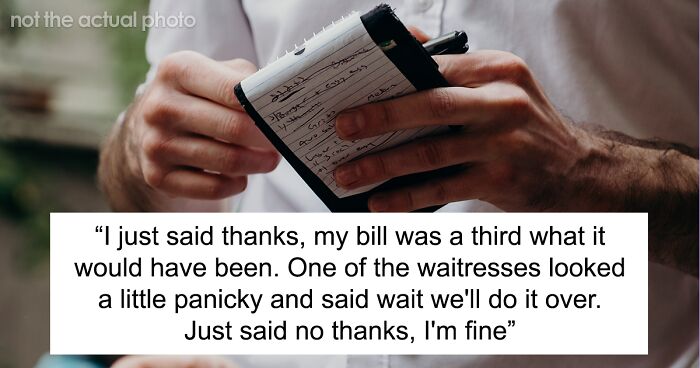 Rude Waiters Bring The Wrong Bill, Customer Maliciously Pays For It As It Was A Third Of Theirs