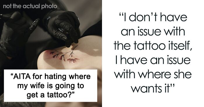 Hubby Can’t Stand Wife’s New Tattoo Size And Location, Provokes Heated Debate Among Netizens