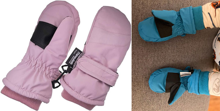 Children Toddlers Infant And Baby Mittens: Perfect for skiing, snowboarding, snow fights or just everyday cold weather wear!