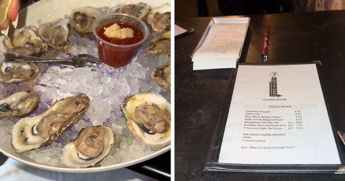 Woman Who Slurped Down 48 Oysters On A Date Baffled After Date Leaves Her With The Bill