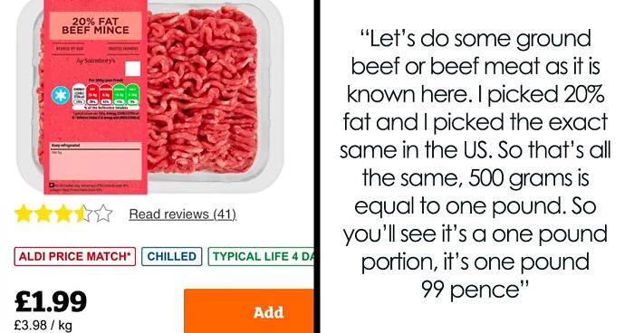 Woman Breaks Down Price Difference Of Food Between UK And US, Goes Viral