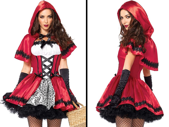 Leg Avenue Women's Gothic Red Riding Hood Costume: Transforming you into the fairytale character with a dark twist.