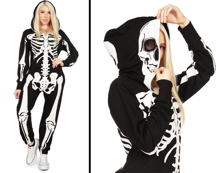 Tipsy Elves Halloween Skeleton Costume For Women: look bone-chillingly fantastic while staying comfy on Halloween night!